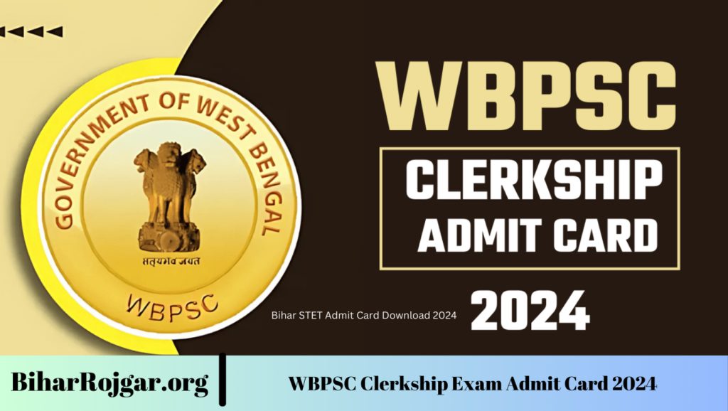 WBPSC Clerkship Exam Admit Card 2024