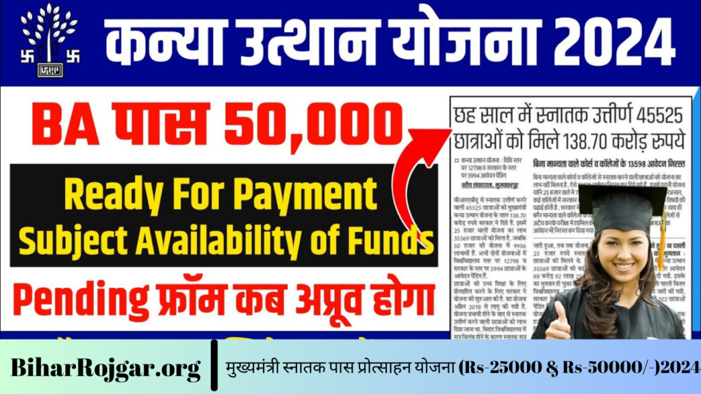 मुख्यमंत्री स्नातक पास प्रोत्साहन योजना (Rs-25000 & Rs-50000/-)2024